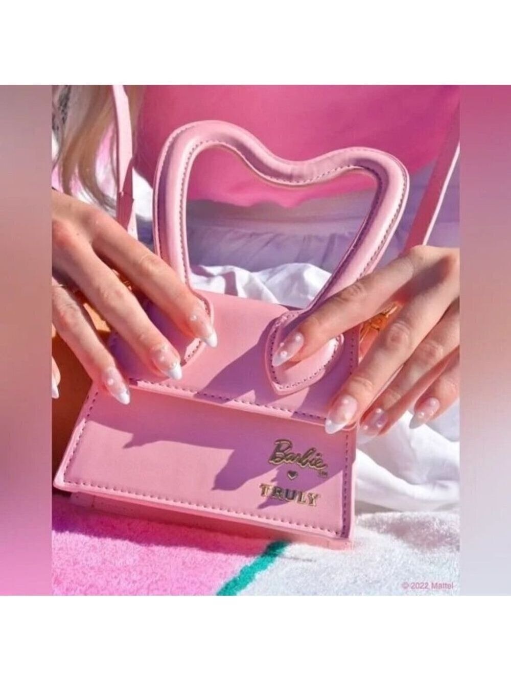 Barbie Mini Purse by Truly Crossbody Blush Pink Adjustable Straps - Picture 8 of 8